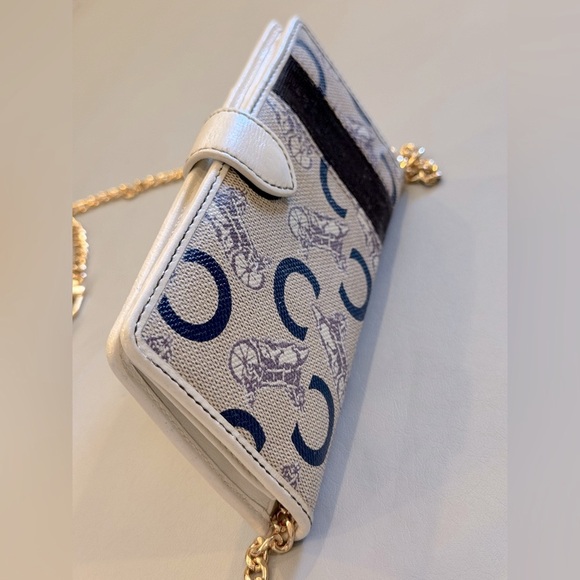 Celine Macadam C/Horse Long Wallet with Unbranded Chain - Picture 3 of 7